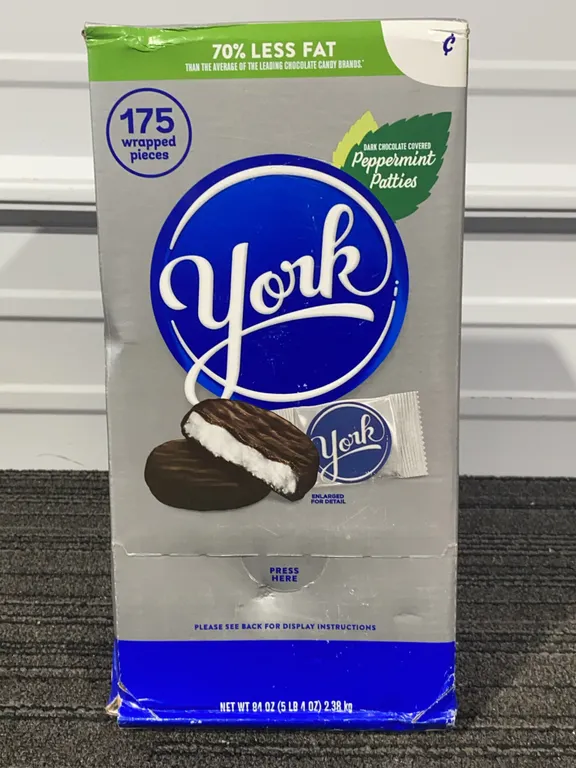 **NEW** York Dark Chocolate Peppermint Patties, Bulk Box - Best By: 3/2027