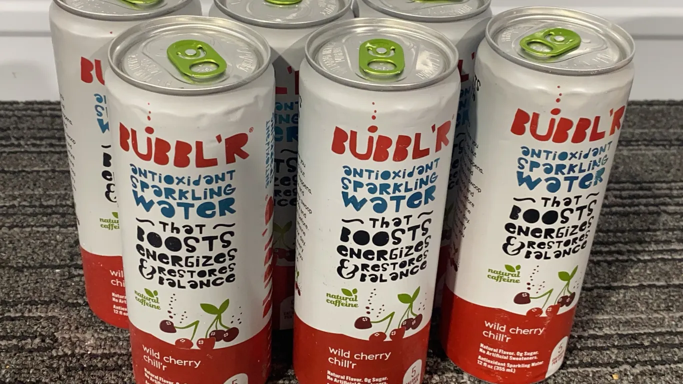 *NEW* BUBBL'R Antioxidant Sparkling Water, Wild Cherry Chill'r - Best By: Not Visible