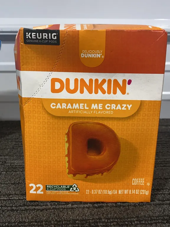 *NEW* Dunkin' Caramel Me Crazy Coffee K-Cup, 22 Pods - Best By 2/2027