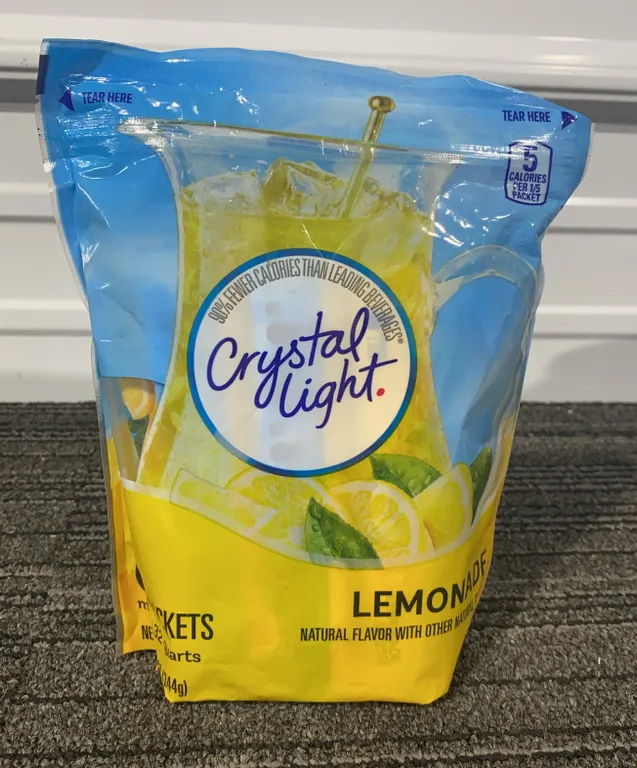 *NEW* Crystal Light Natural Lemonade Drink Mix, 16 Pitcher Packets - Best By: 9/2027