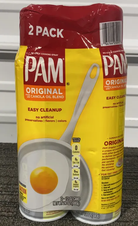 *NEW* 2 Pack, PAM Original Cooking Spray, 12 OZ Each - Best By: 7/2027