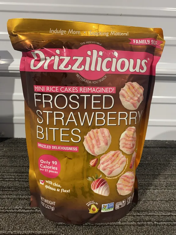 *NEW* Drizzilicious Frosted Strawberry Mini Rice Cakes - Best By 12/2026