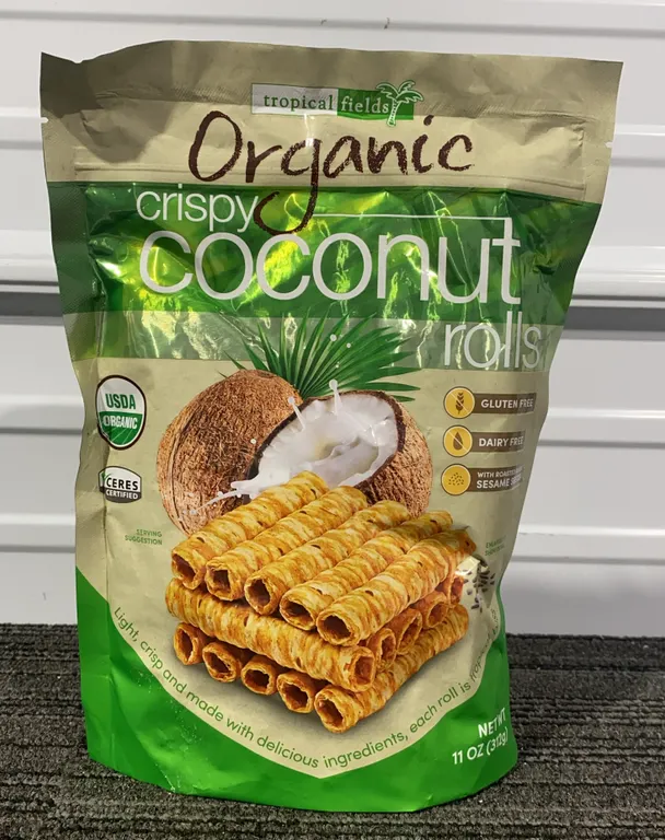 *NEW* Tropical Fields Organic Crispy Coconut Rolls - Best By: 7/2027