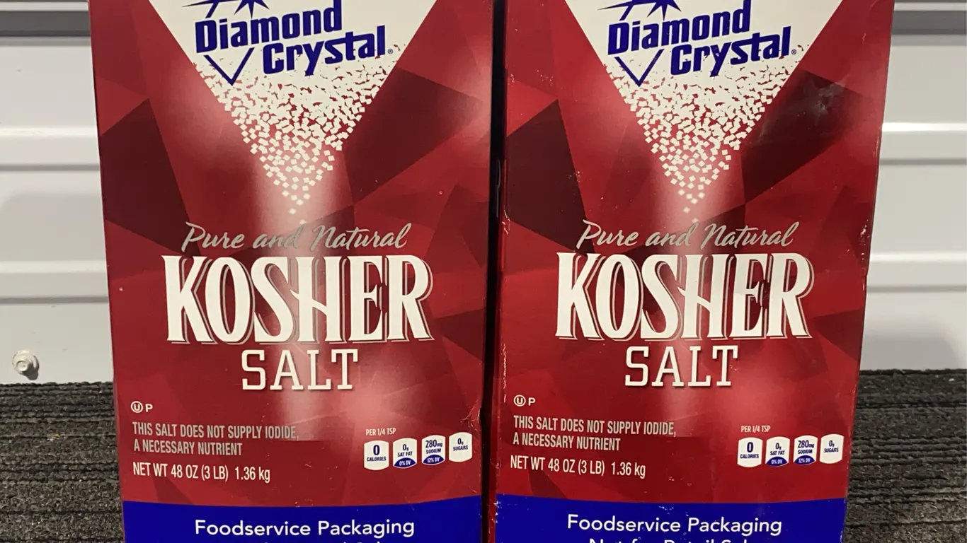 *NEW* 2 Diamond Crystal Pure & Natural Kosher Salt - Best By 3 Years After Opening