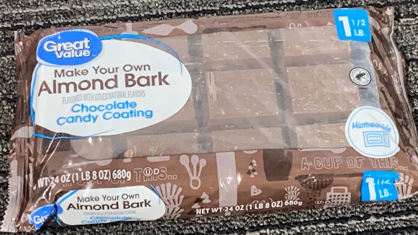 *NEW* Great Value Chocolate Flavored Candy Coating Almond Bark, 24 OZ - Best By: 1/2028