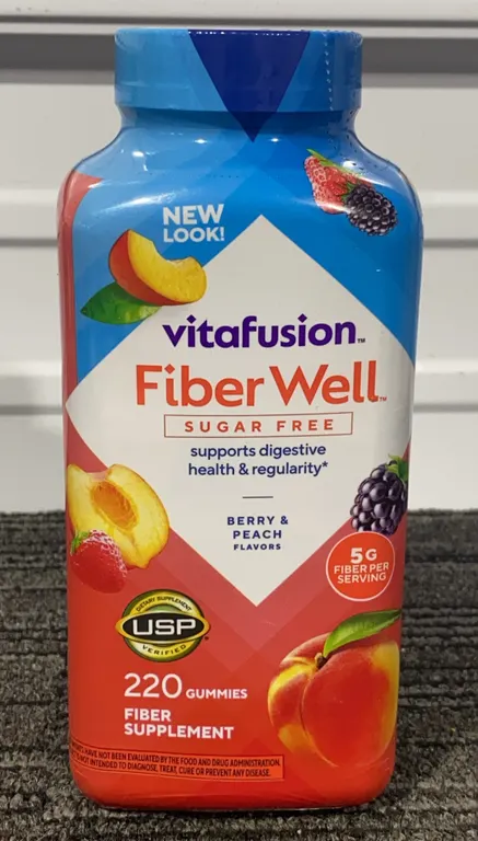 *NEW* Vitafusion Fiber Well Sugar-Free Gummies, 220 Ct - Best By: 3/2027