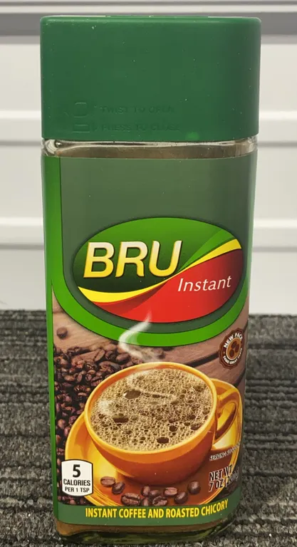 *NEW* Bru Instant Coffee and Roasted Chicory, 7 OZ - Best By: 8/2027