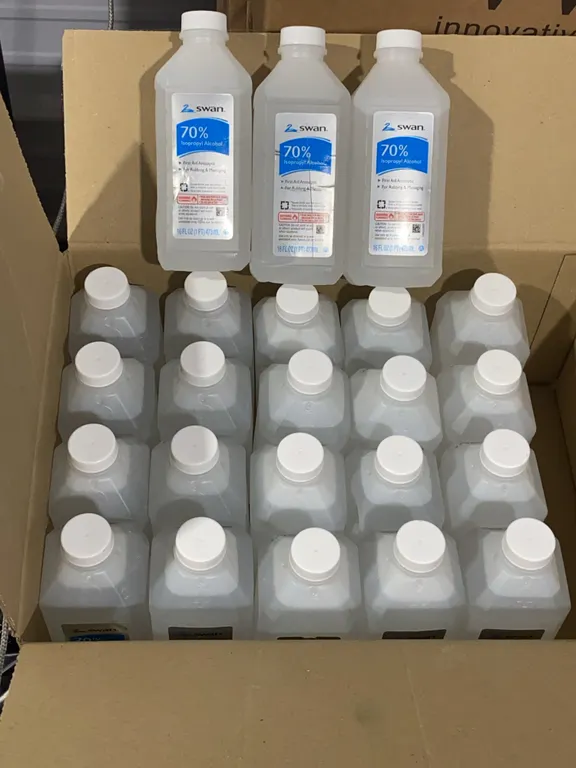 *NEW* 23 Swan 70% Isopropyl Alcohol First Aid Antiseptic, 16 OZ Each - Best By 2/2029