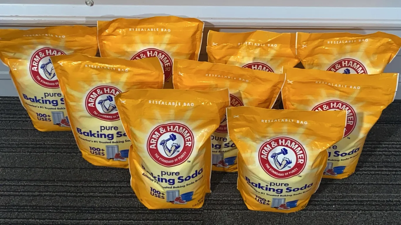 *NEW* 9 Arm & Hammer Pure Baking Soda w/ 100+ Uses, 3 LB Each - Best By: 4/2029