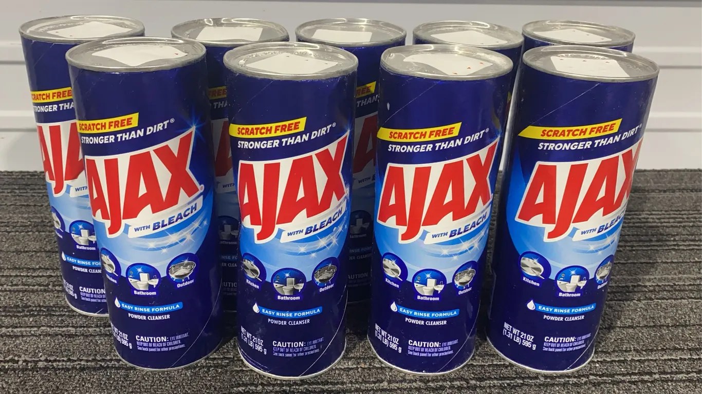 *NEW* 9 Ajax w/ Bleach Multi-Purpose Powder Cleaner, 21 OZ Each