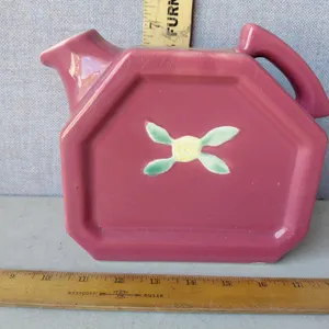 Vintage Coors Pottery Rosebud Refrigerator Water Pitcher 8.5"X3.5"X7"