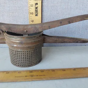 Vintage Metal Potato Ricer 10.75"X4.75"X 5"