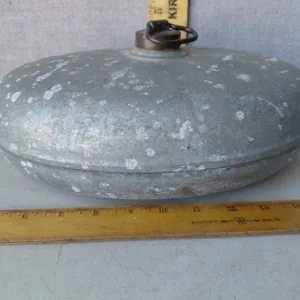 Vintage Metal Hot Water Bottle, Bed/Foot Warmer 11.5"X8"X4.5"