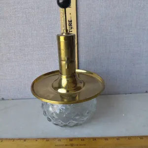 Vintage Park Sherman Pump Liquor Decanter Diamond Pattern 7.25"X11"