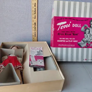 1950 Toni Doll "The Doll W/Magic Nylon Hair" Doll, Accessories & Original Box