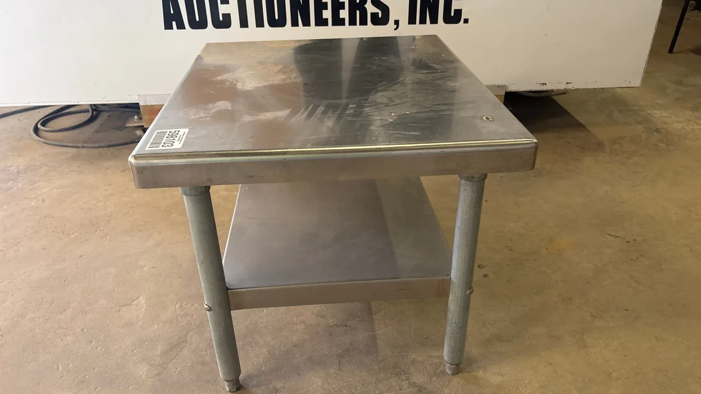 REGENCY STAINLESS STEEL SIDE TABLE