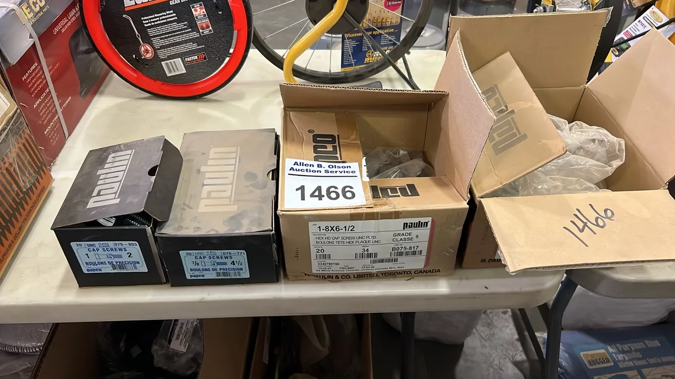 4 - NEW/UNUSED BOXES OF ASSORTED GRADE 8 BOLTS
