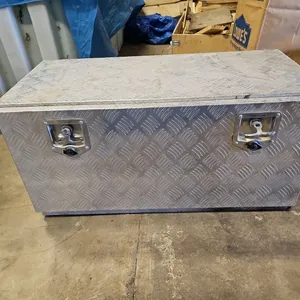 Checker Plate Box & Contents, Propane BBQ, Etc