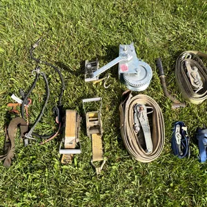 Trailer Cargo Support,  Straps, Hand Winch, Etc