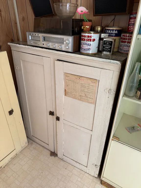 Vintage Wooden Pantry Cabinet