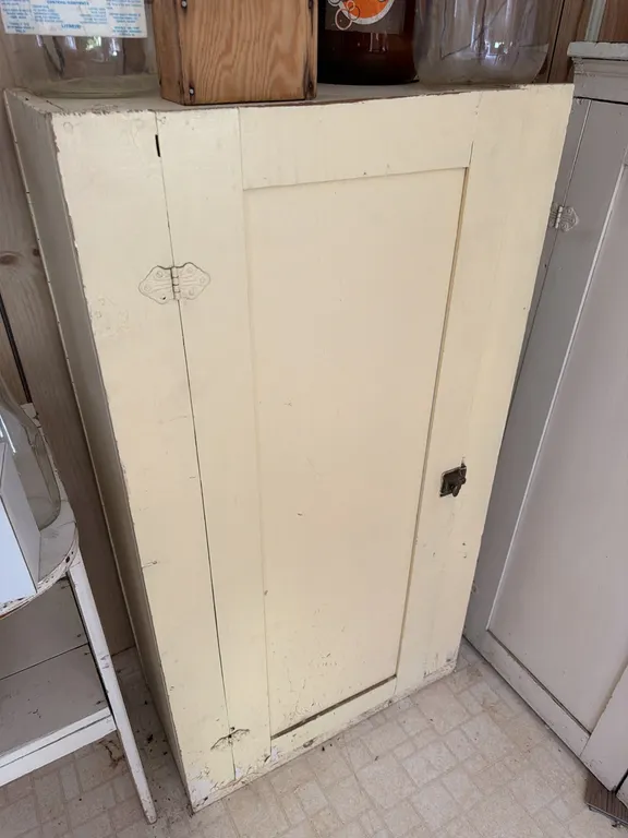 Vintage Pantry Cabinet and Contents