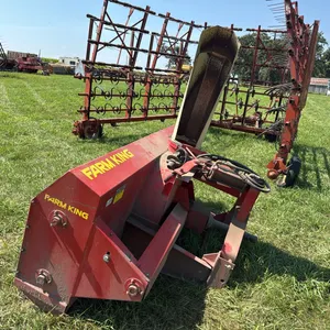 8’ Farm King Double Auger Snowblower, 3 Pt, 540 PTO, Hyd Spout