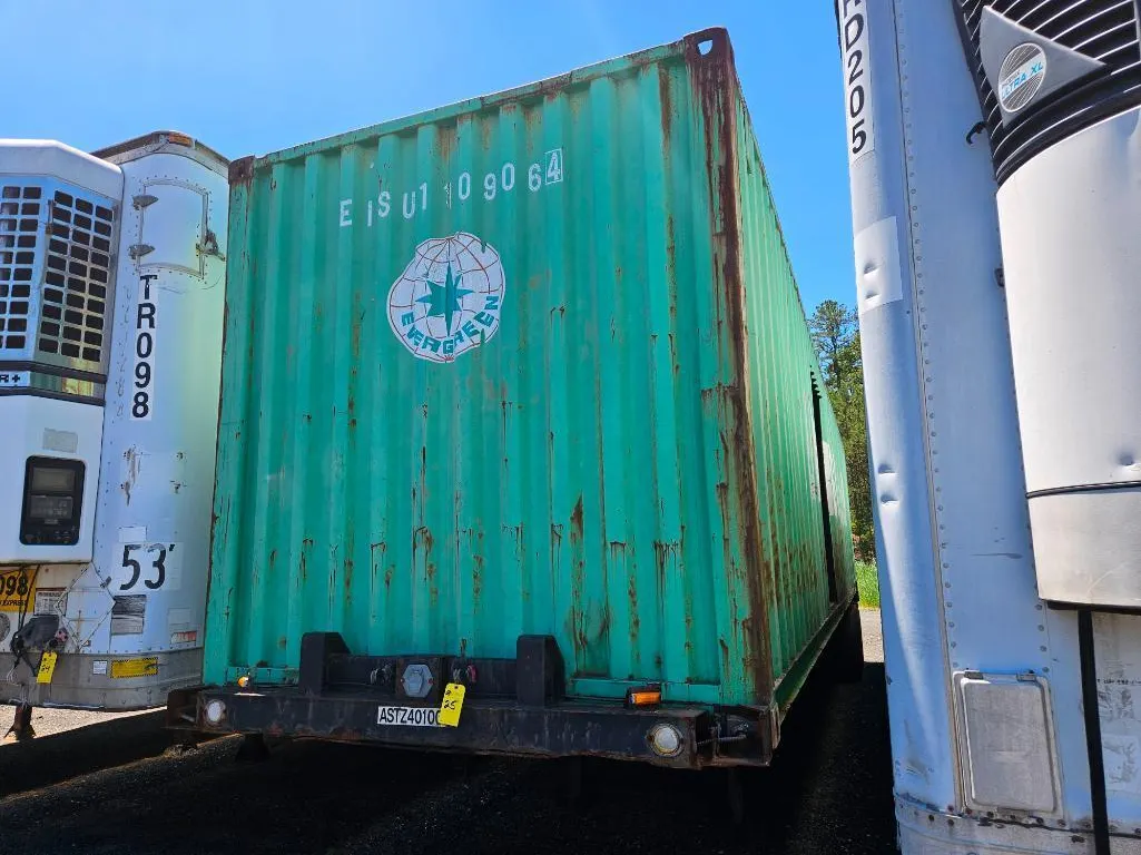 1984 40' Steel Shipping Container Trailer (Open Side)