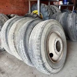 (4) 11R24.5 Michelin XDS2 Tires on Steel Hub Pilot Wheels