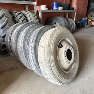 (5) 11R24.5 Michelin XDE M/S Tires on Steel Hub Pilot Rims