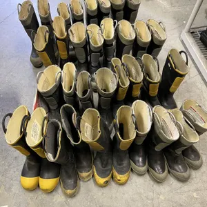 (17) Assorted Rubber Fire Boots