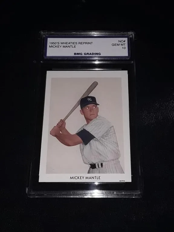 1950's Wheaties Reprint Mickey Mantle No# GEM MT