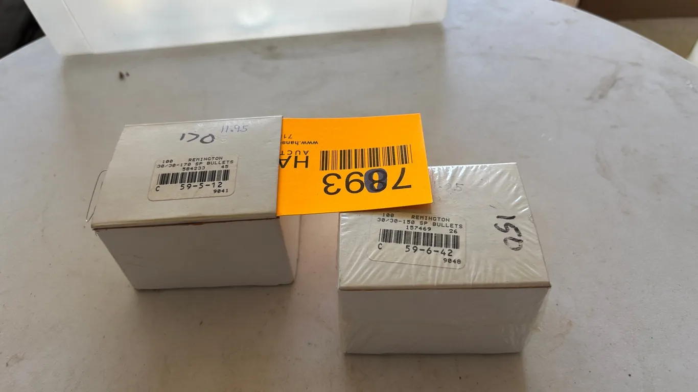 (2) Boxes of Remington 30/30 Bullets (Arcadia, WI)