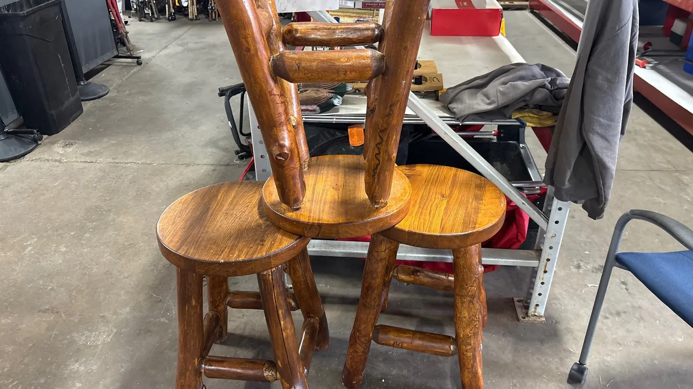 Rustic Log Stools (Neenah, WI)