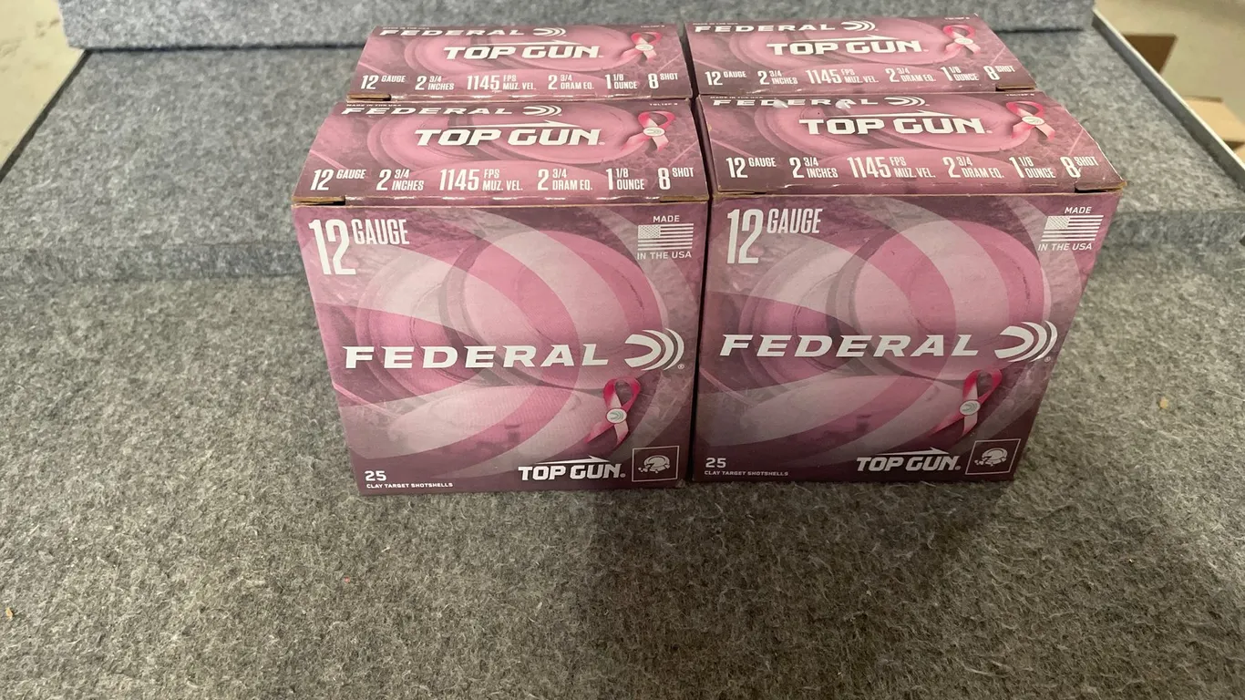 (100) Rds., Federal Top Gun, 12 Ga. Target Shotshells (Downing, WI)