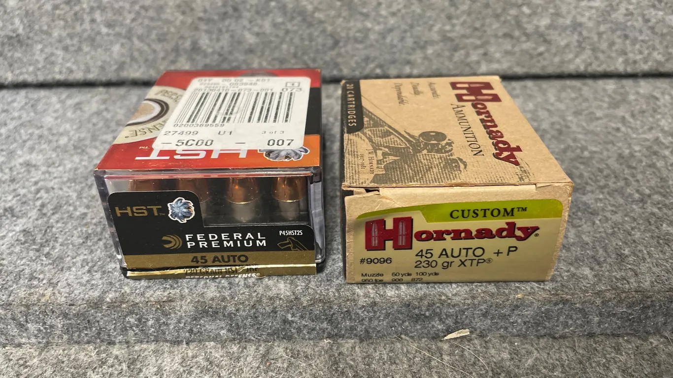 (40) Rds., Federal Premium and Hornady, 45 Auto (Downing, WI)