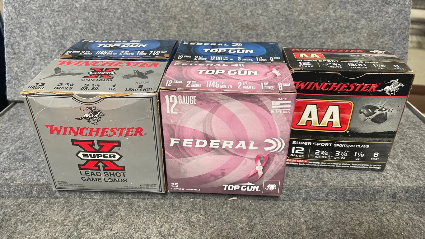 (5) Boxes, Winchester & Federal, 12 Ga. Ammunition, (Downing, WI)