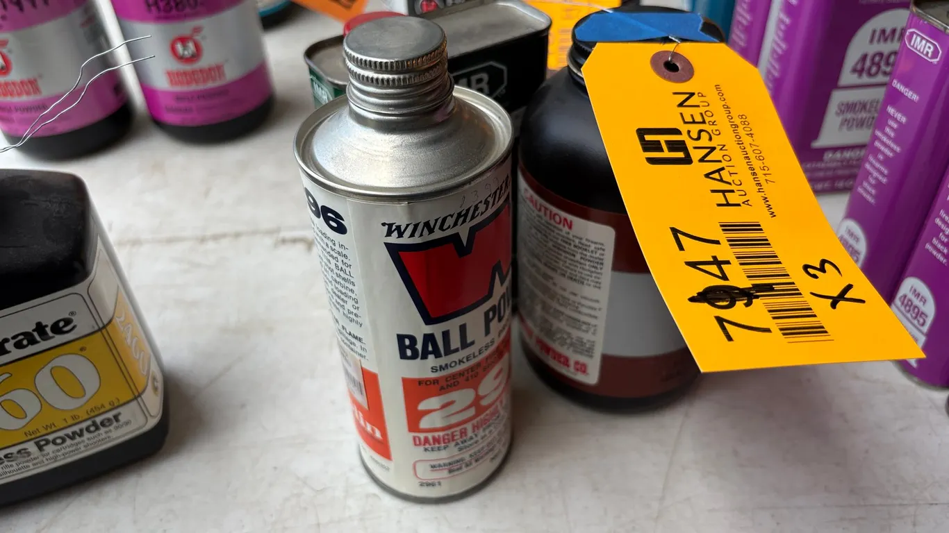 (3) Tins of Firearm Powder (Arcadia, WI)