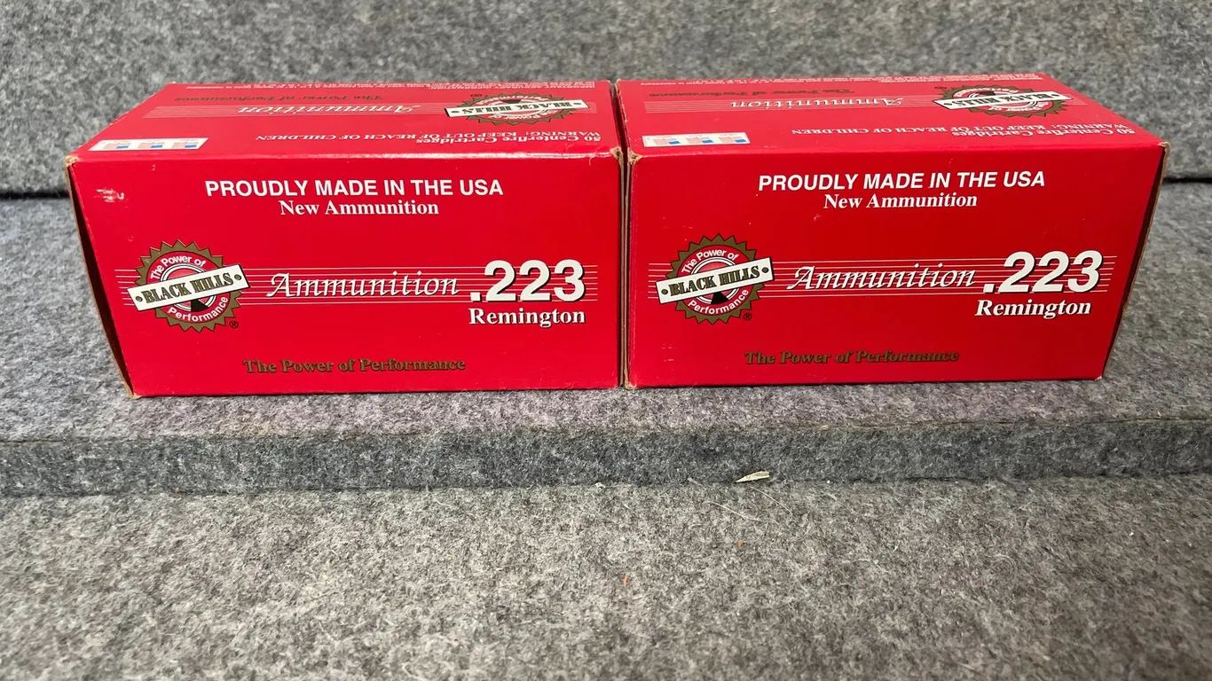 (100) Rds., Black Hills Ammunition, .223 Remington (Downing, WI)