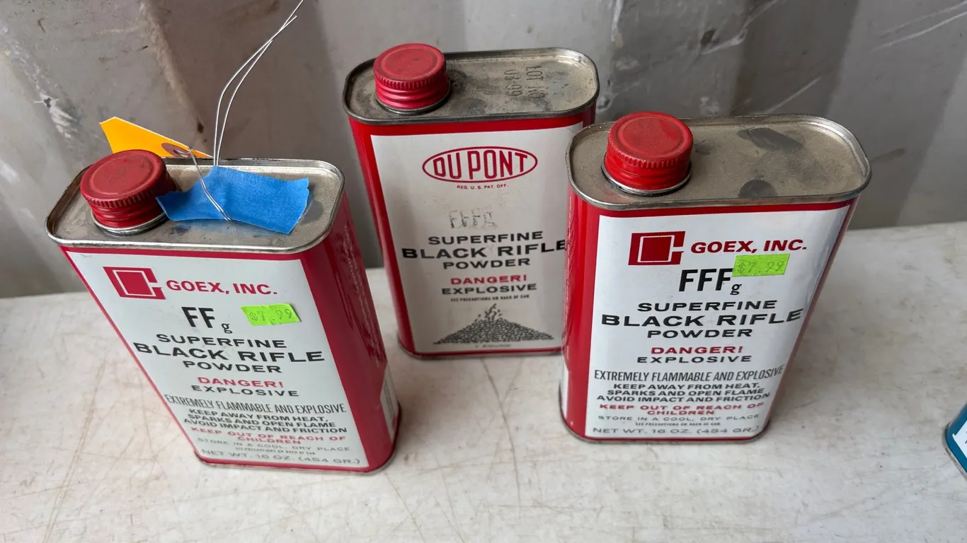 (3) FFFg Superfine Black Rifle Powder (Arcadia, WI)