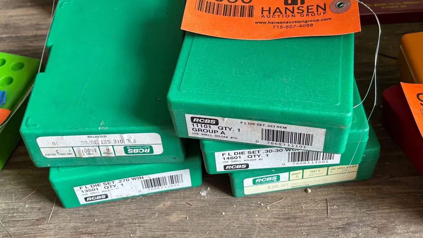 (5) RCBS Die Sets (Arcadia, WI)