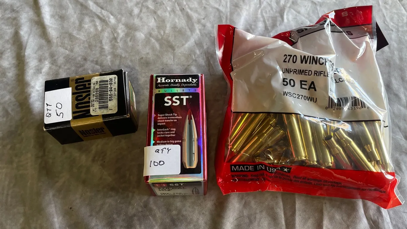 New Win 270 Brass And Bullets (Neenah, WI)