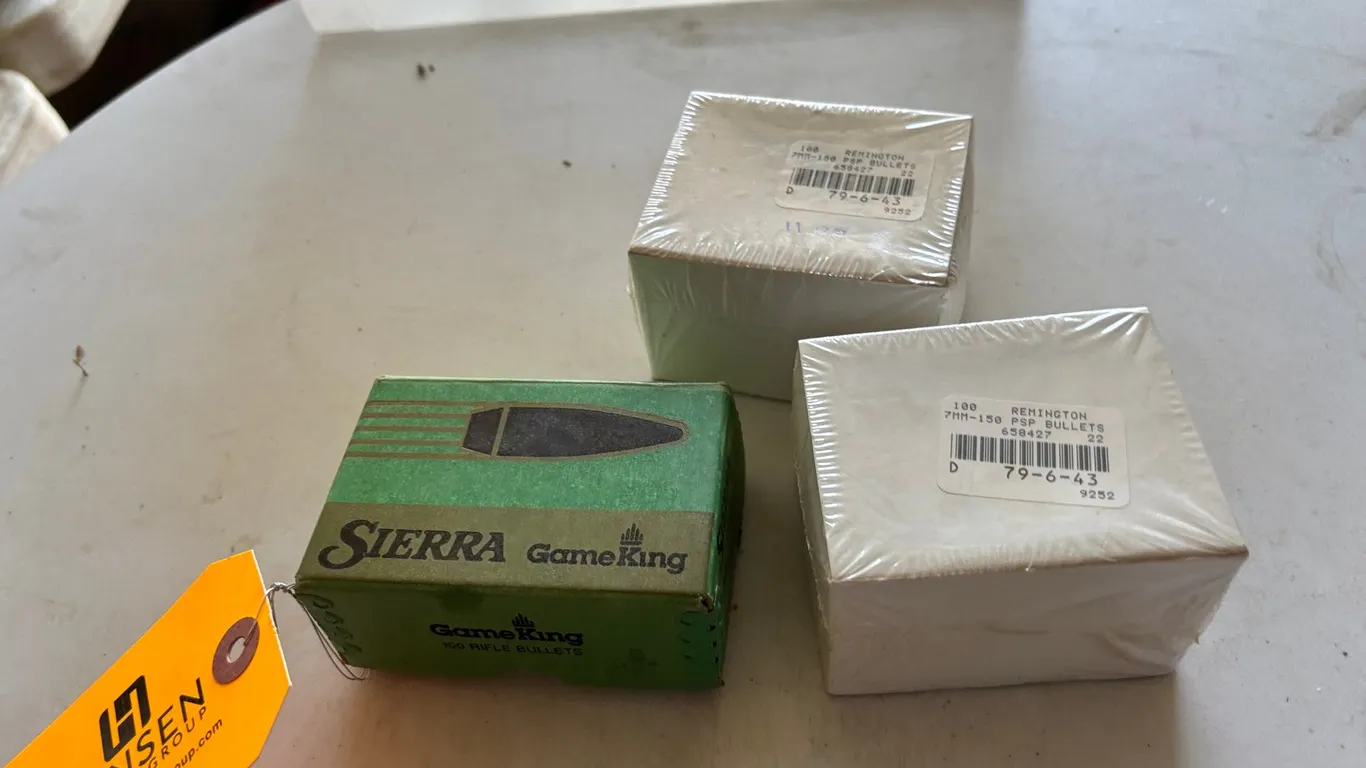 (3) Boxes of 7mm Bullets (Arcadia, WI)