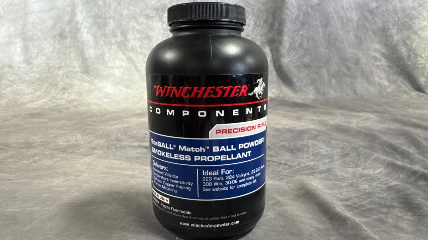Winchester StaBall Match Reloading Powder (Neenah, WI)