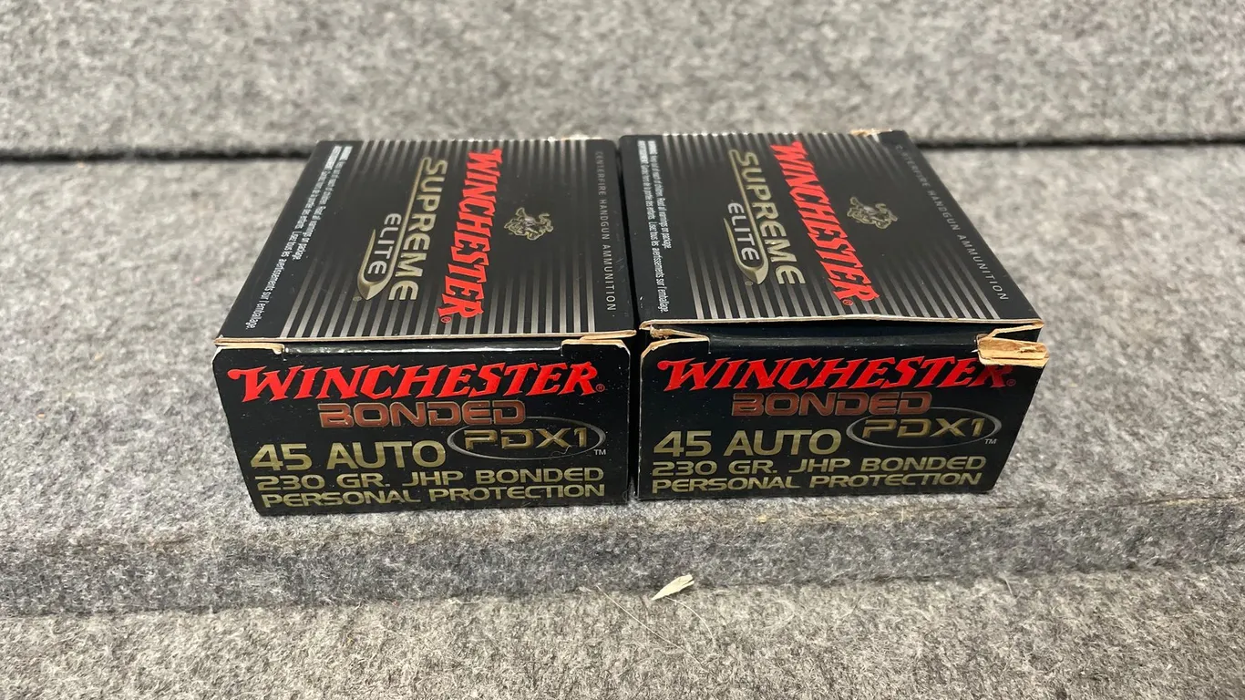 (32) Rds., Winchester Supreme Elite, 45 Auto (Downing, WI)