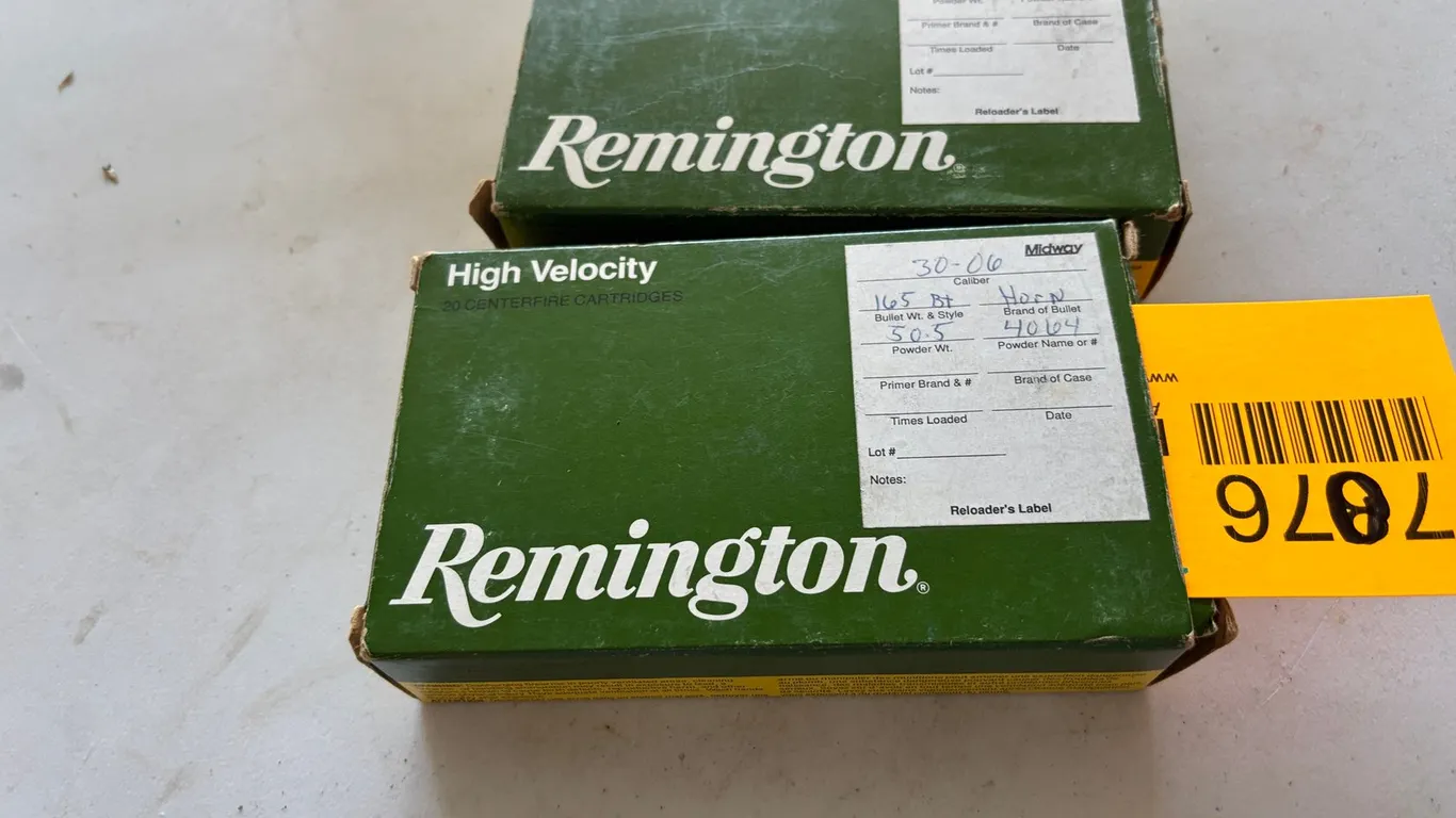 (2) Boxes of Remington 30-06 Springfield (Arcadia, WI)