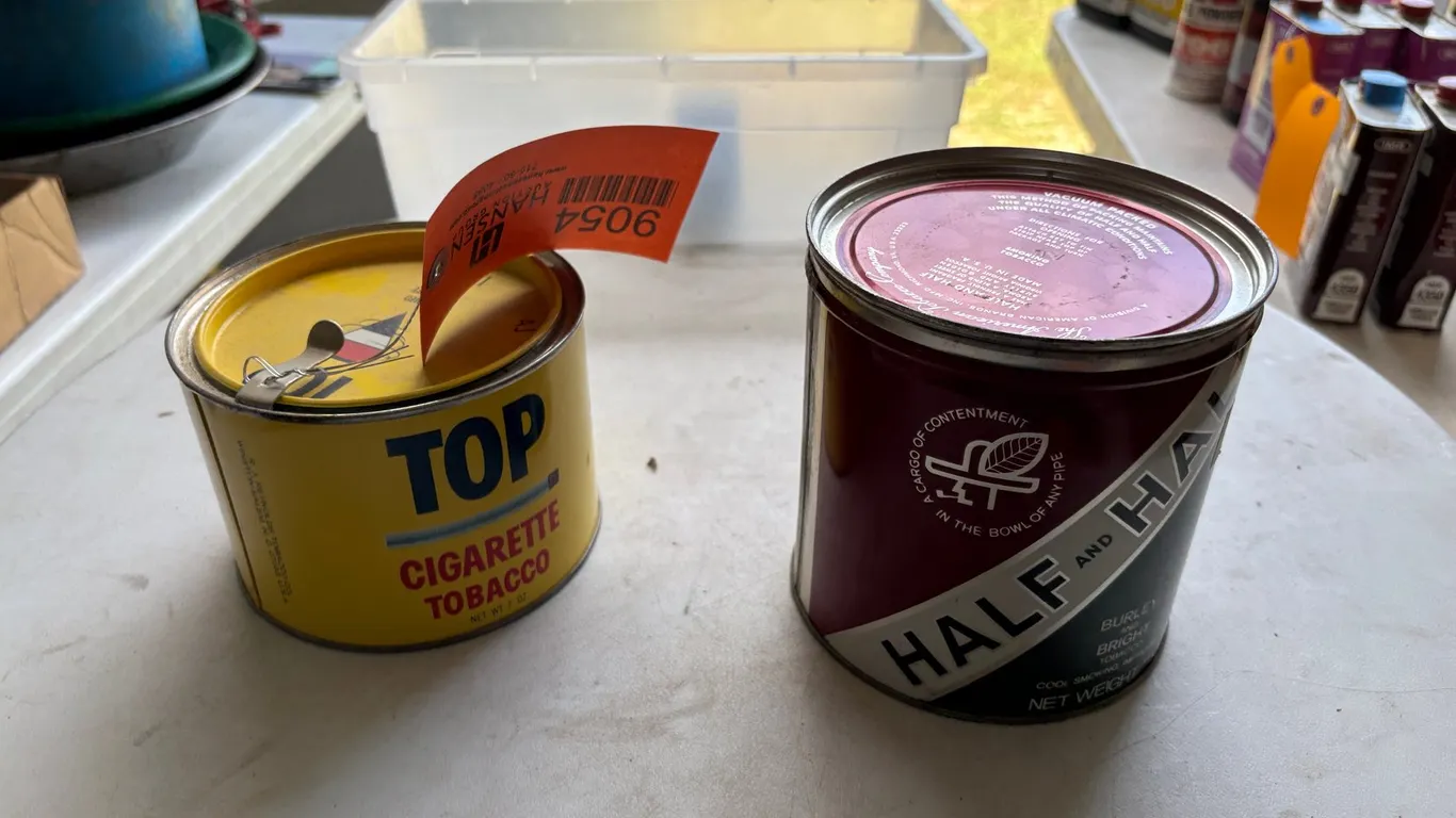 (2) Tobacco Tins (Arcadia, WI)