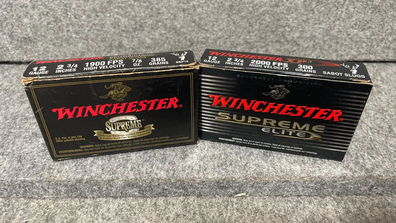 (2) Boxes of Winchester, 12 Ga. Sabot Slugs (Downing, WI)