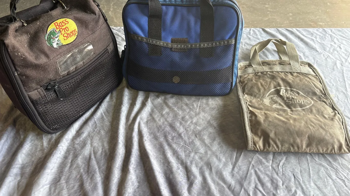 Assorted Fishing Tackle Bags W/Soft Plastics & Lures (Neenah, WI)