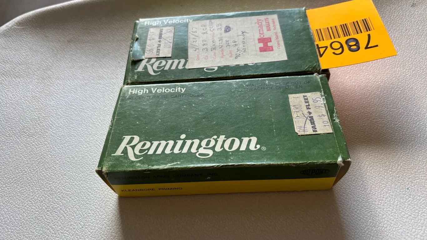 (2) Boxes of Remington 380 Automatic Shells (Arcadia, WI)