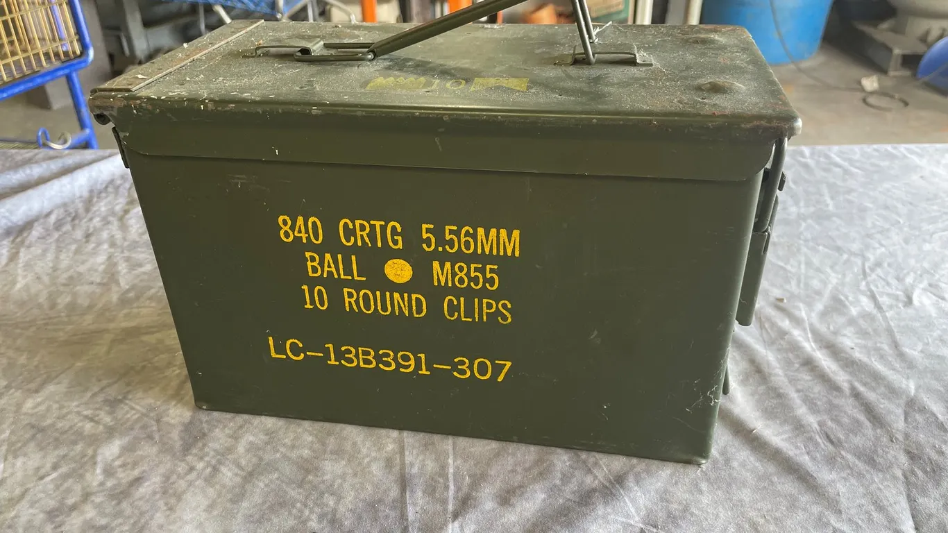 Military Surplus 5.56mm M855 Ammo Can (Neenah, WI)